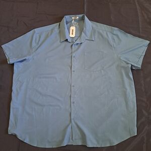 COOFANDY Mens Short Sleeve Button Down Shirt Size 5XL